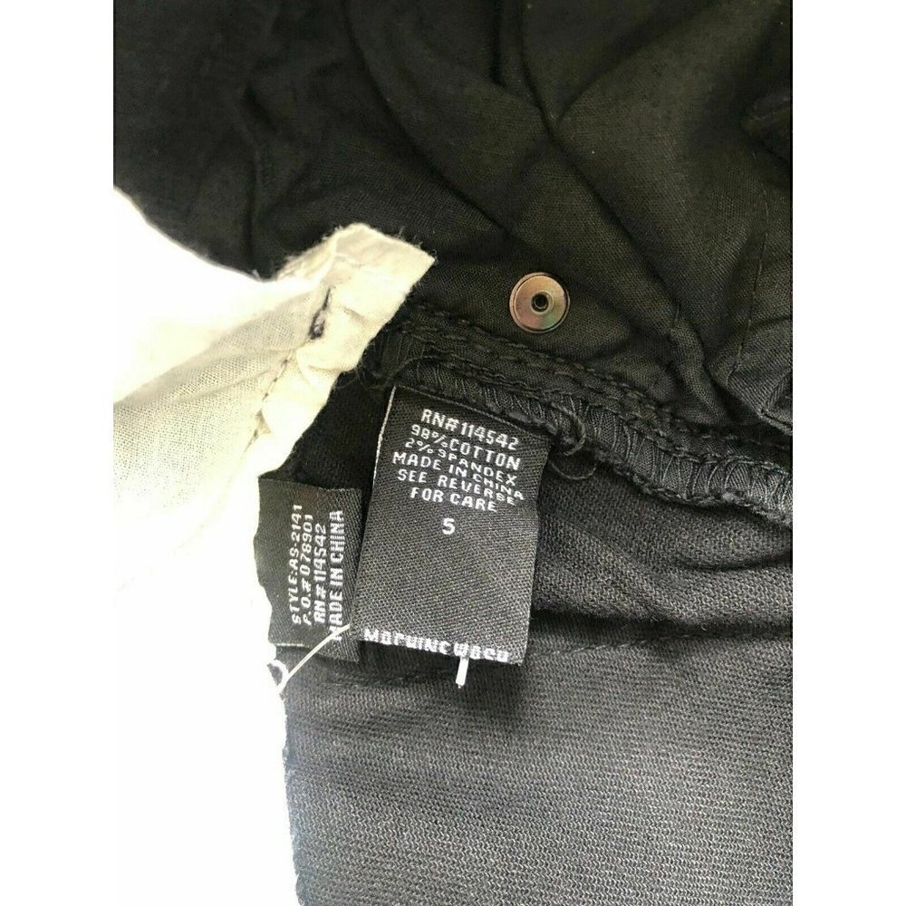 Dollhouse Juniors Black Distressed Studded Skinny Jeans - Picture 7 of 8